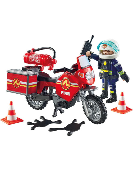 Playmobil Moto de Bomberos