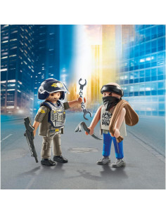 Playmobil Duo Pack Policia Con Ladron 2