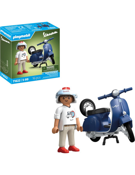 Playmobil Vespa 150 Sprint Veloce Azul 1969