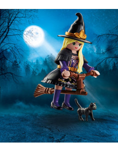 Playmobil Special Plus Bruja con Gato y Escoba 2