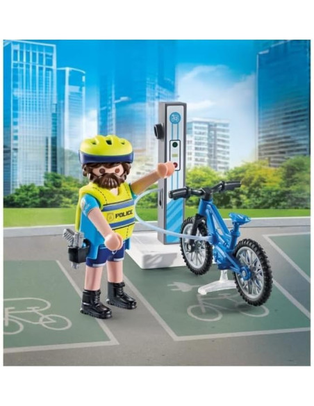 Playmobil Patrulla En Bicicleta