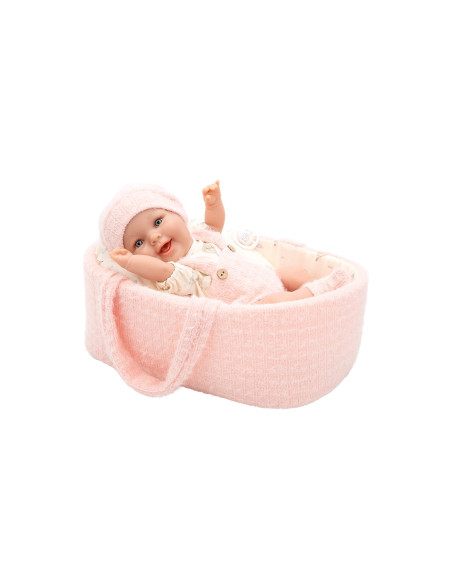 Muñeca Elegance Gadi Rosa con Capazo 33 cm