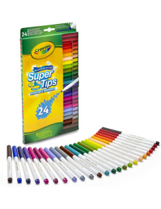 Crayola Rotuladores para Niños, Set de 24 Marcadores...