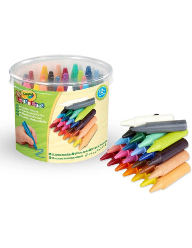 Ceras Crayola Jumbo lavables Bote 24