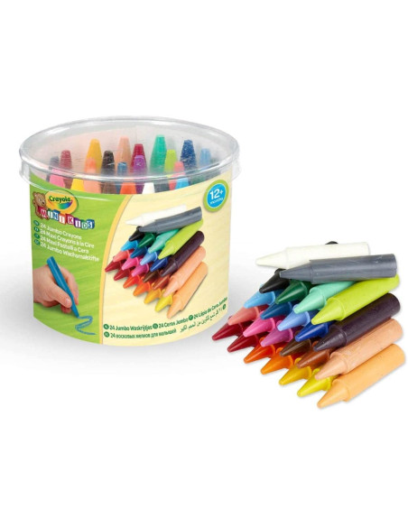 Ceras Crayola Jumbo lavables Bote 24