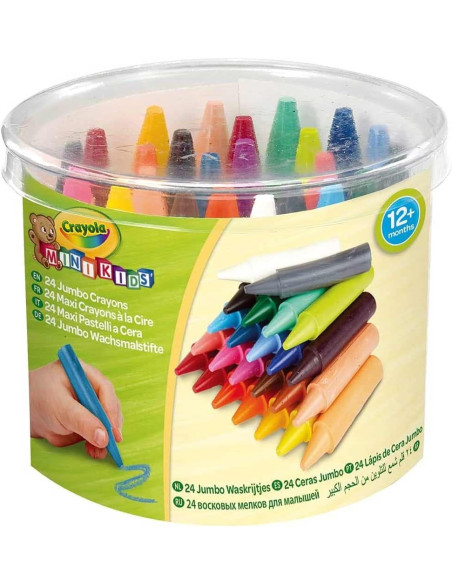 Ceras Crayola Jumbo lavables Bote 24