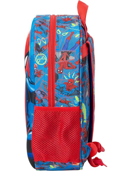 SPIDERMAN 3D - Mochila Escolar, con Diseño 3D 33cm