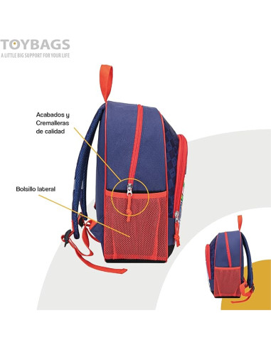 Mochila Super Mario Kart 38 cm adaptable a carro