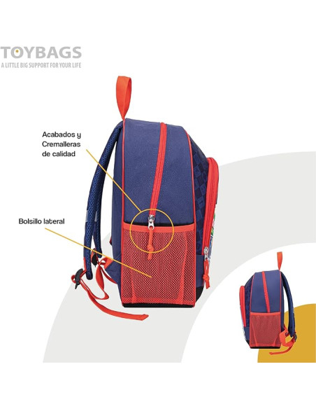 Mochila Super Mario Kart 38 cm adaptable a carro