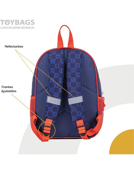 Mochila Super Mario Kart 38 cm adaptable a carro