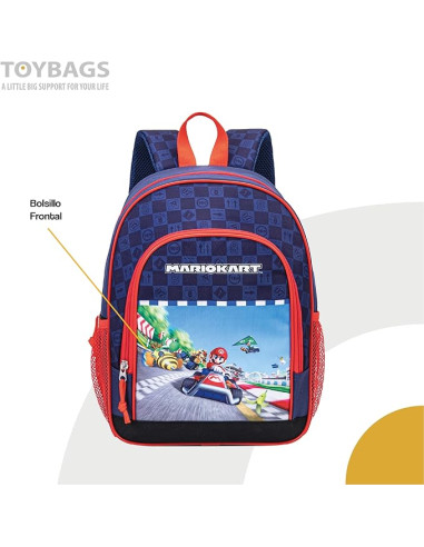 Mochila Super Mario Kart 38 cm adaptable a carro