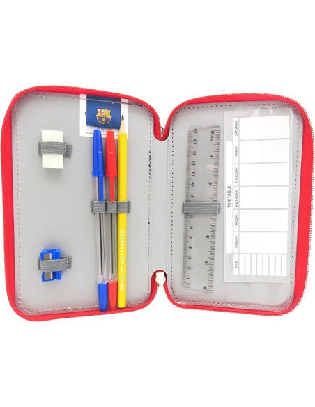 FC Barcelona, Estuche, Plumier de 3 Pisos