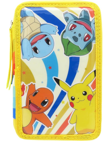Pokémon, Estuche, Plumier de 3 Pisos