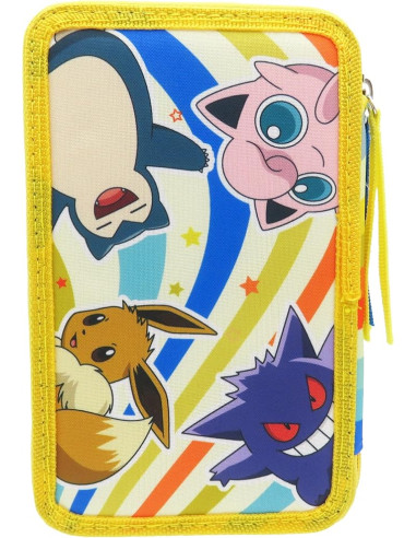 Pokémon, Estuche, Plumier de 3 Pisos