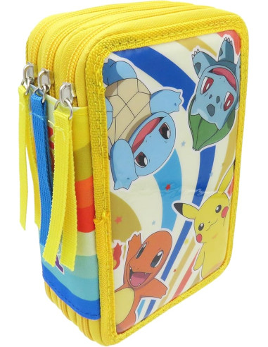 Pokémon, Estuche, Plumier de 3 Pisos