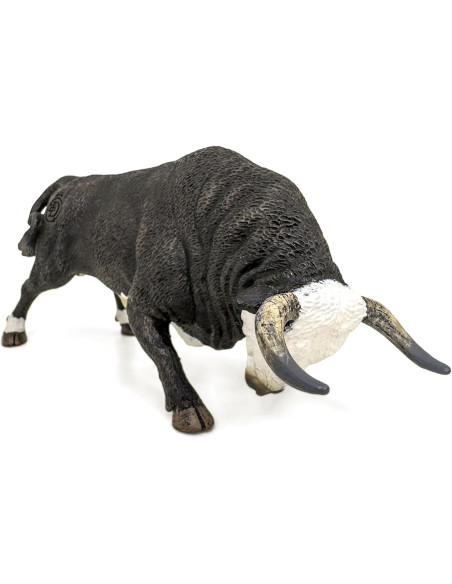 DQB DeQUBE - Figura Toro Bravo Cara Blanca embistiendo