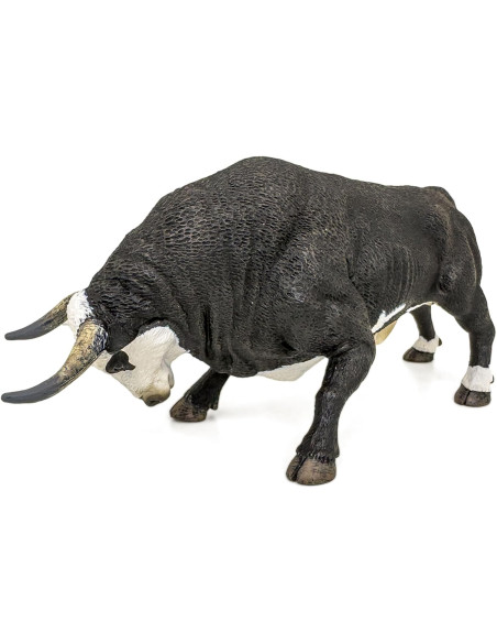 DQB DeQUBE - Figura Toro Bravo Cara Blanca embistiendo