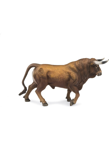 Deqube- Bravo Colorado Trotando Figura de Toro,...