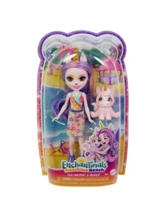 Enchantimals Sunshine Island Muñeca Con Mascota Unicornio 2