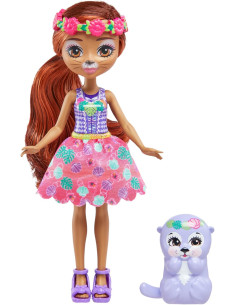 Enchantimals Muñeca Oneda Otter con Mascota Nutria Kelpie