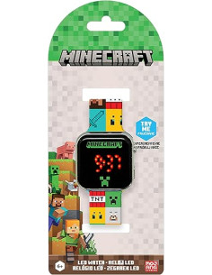 Minecraft Reloj LED 2