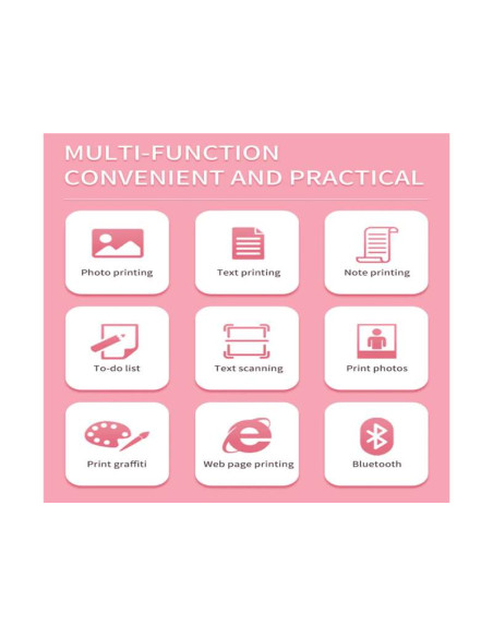 Impresora Térmica Mini Portátil X1 - Sin Tinta, Multifuncional y Compacta