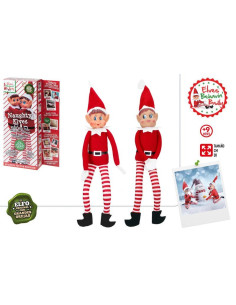 Elfos pack 2 unidades 30cm chico y chica
