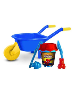 Set Carretilla Spiderman con Cubo Castillo, Pala,... 2