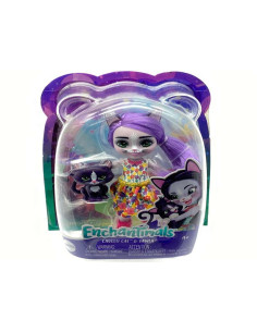 Enchantimals Figura Muñeca Cabery Cat y Pawla