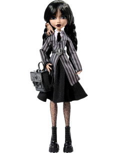 Monster High Miércoles Muñeca Uniforme de Colegio y... 2