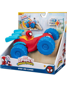 Marvel - Spidey - Vehículo motorizado trepa obstáculos