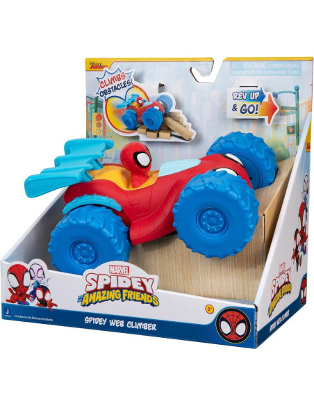 Marvel - Spidey - Vehículo motorizado trepa obstáculos