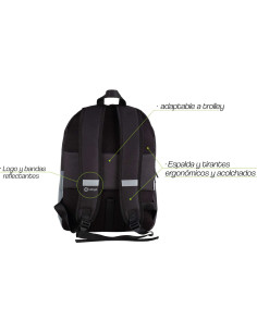 Mochila escolar la liga tech negro 2