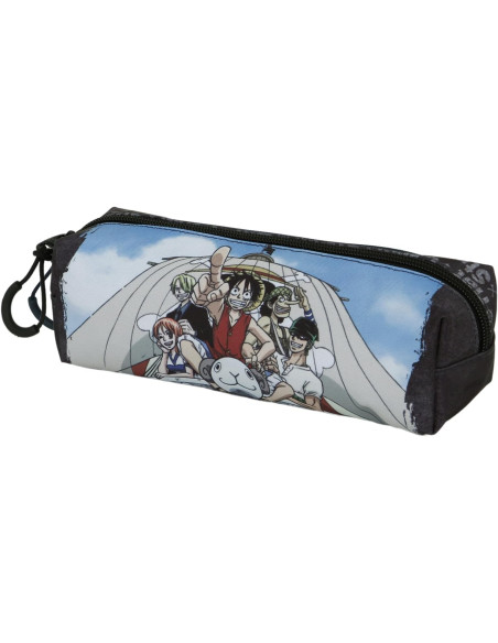 One Piece Pirates-Estuche Portatodo Cuadrado FAN 2.0, Azul, 21 x 8 cm