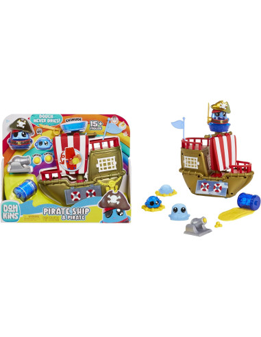 DohKins Pirate Ship Playset & Pirate - Masa que...