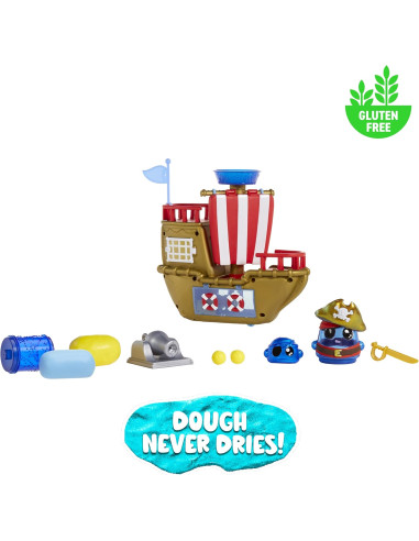 DohKins Pirate Ship Playset & Pirate - Masa que...