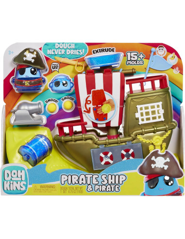 DohKins Pirate Ship Playset & Pirate - Masa que...