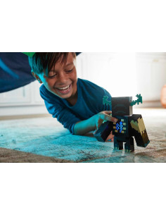 Minecraft Warden Figura de acción deluxe grande con luces... 2