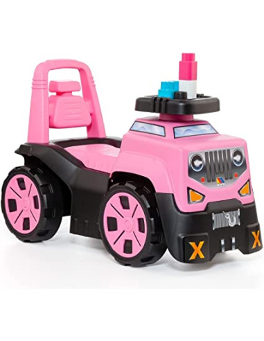 Correpasillos SUV 3 en 1 Rosa + Juego de Bloques