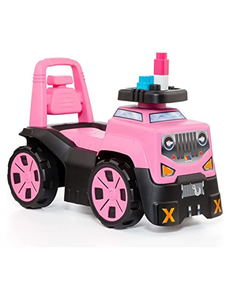 Correpasillos SUV 3 en 1 Rosa + Juego de Bloques