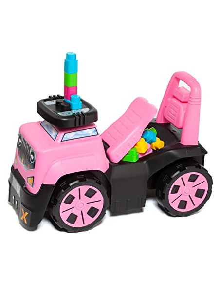 Correpasillos SUV 3 en 1 Rosa + Juego de Bloques