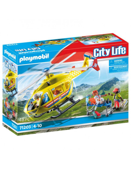 Playmobil City Life Helicóptero de Rescate 71203
