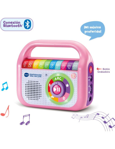 Reproductor Musical Graba Canta y Baila Rosa