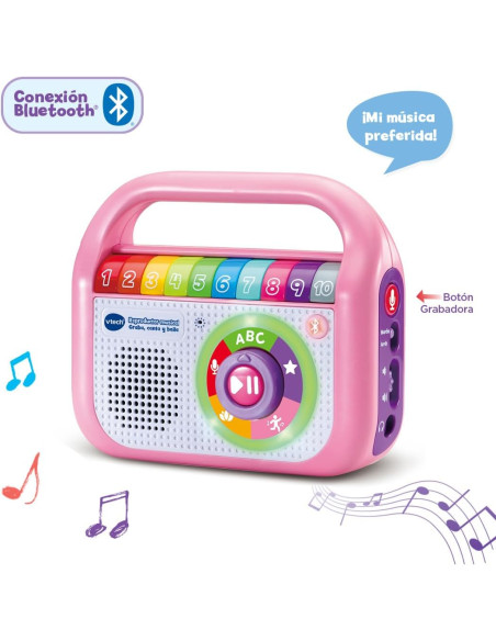Reproductor Musical Graba Canta y Baila Rosa