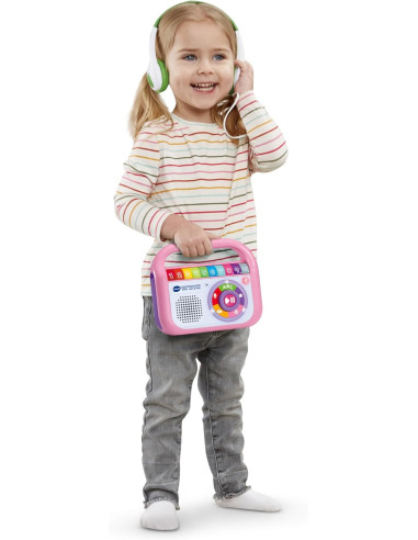 Reproductor Musical Graba Canta y Baila Rosa