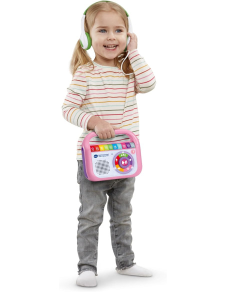 Reproductor Musical Graba Canta y Baila Rosa