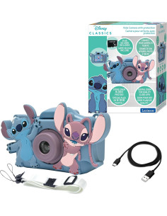 Cámara infantil de Stitch 4 en 1 con protección