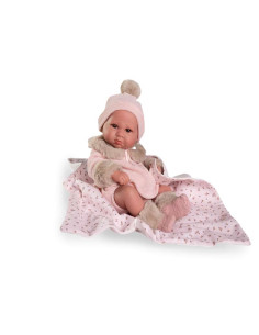 Antonio Juan - Recién Nacida Luca con mantita flores