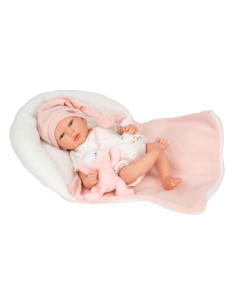 Reborn Ariel Rosa con Cojín 40 cm