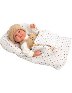 Muñeco Elegance 40 cm Cris Vestido con un Peto beig 2